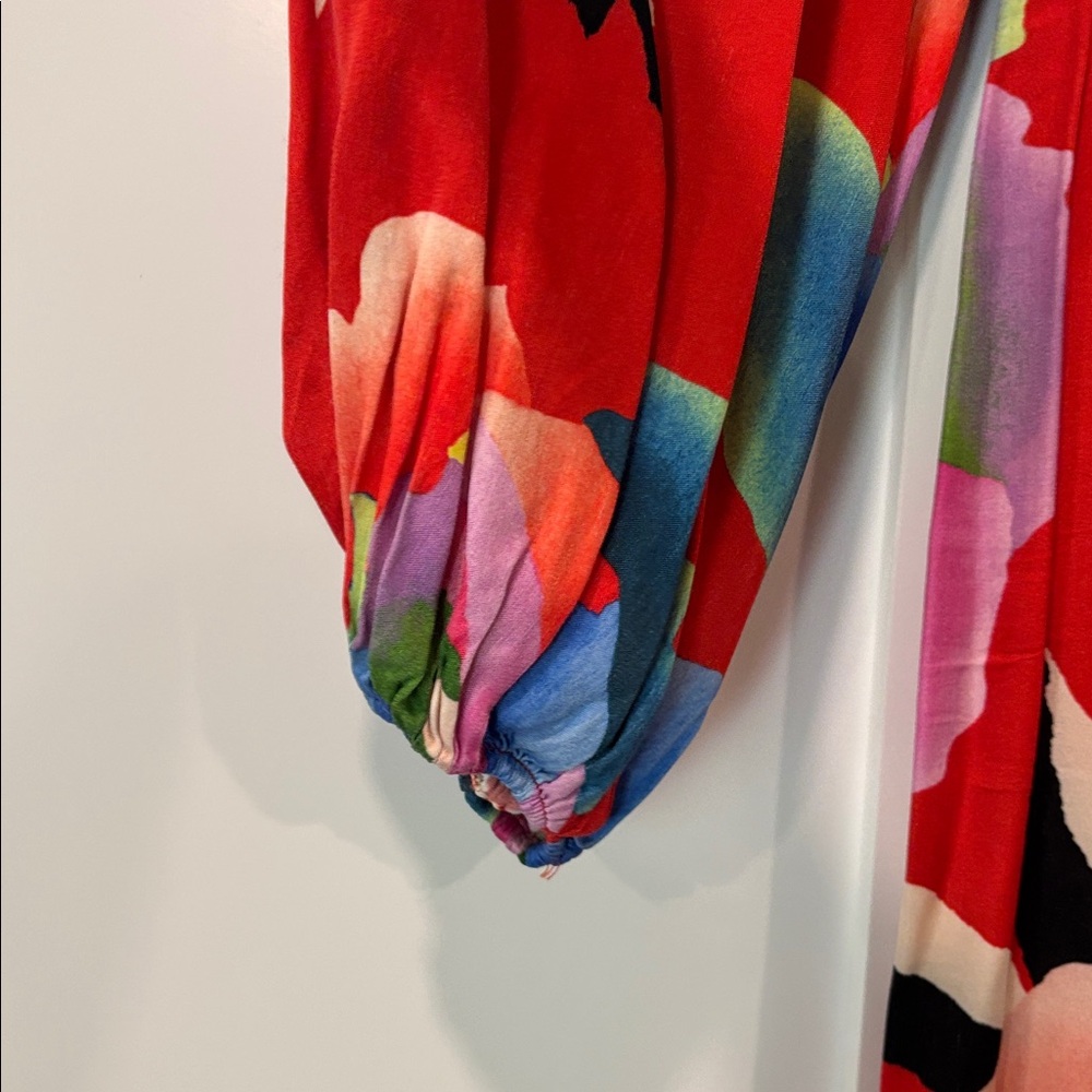 Farm Rio High Slit One Sleeve Dress - Picture 6 of 11